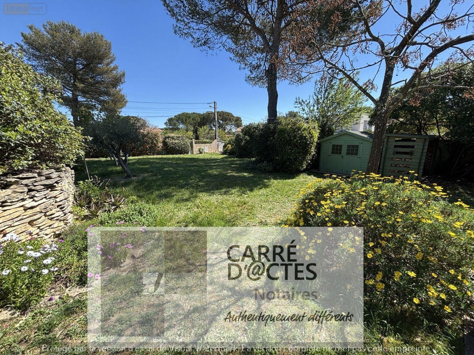 Terrain a batir a vendre Nages-et-Solorgues 30114 Gard 450 m2  147000 euros