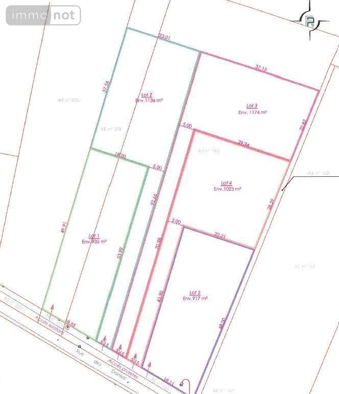 Terrain a batir a vendre Saint-Parres-lès-Vaudes 10260 Aube 917 m2  55000 euros