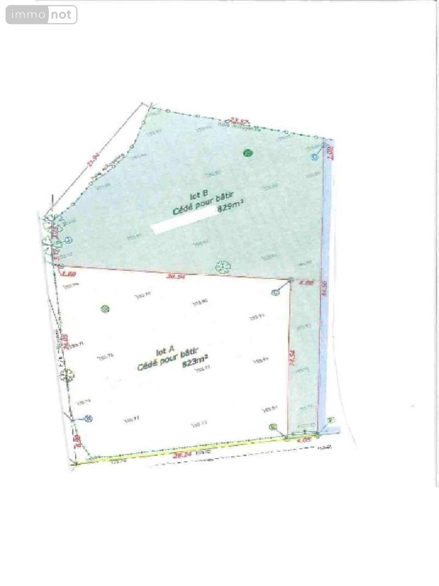 Terrain a batir a vendre Grosley-sur-Risle 27170 Eure 823 m2  29000 euros