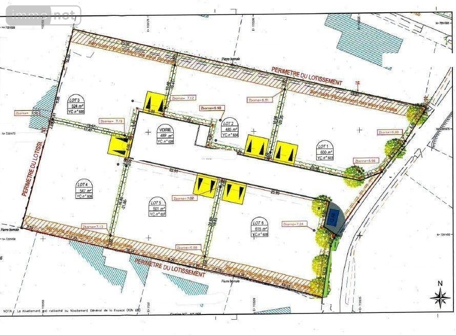 Terrain a batir a vendre Ploudalmézeau 29830 Finistère 600 m2  121700 euros