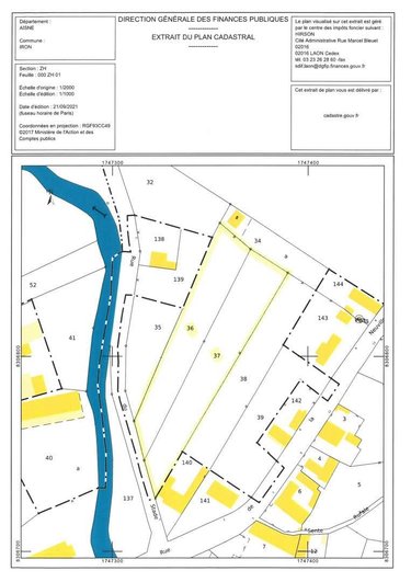 Terrain a batir a vendre Iron 02510 Aisne 4290 m2  29900 euros