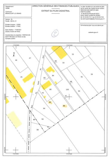 Terrain a batir a vendre Brancourt-le-Grand 02110 Aisne 1520 m2  60000 euros