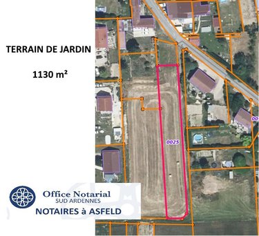 Terrains de loisirs bois etangs a vendre Villers-devant-le-Thour 08190 Ardennes 1130 m2  5760 euros