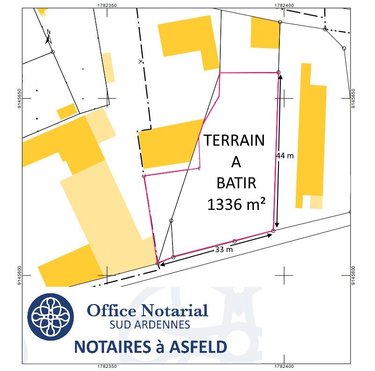 Terrain a batir a vendre Saint-Germainmont 08190 Ardennes 1336 m2  49800 euros