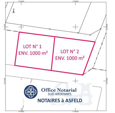 Terrain a batir a vendre Brienne-sur-Aisne 08190 Ardennes 1000 m2  33000 euros