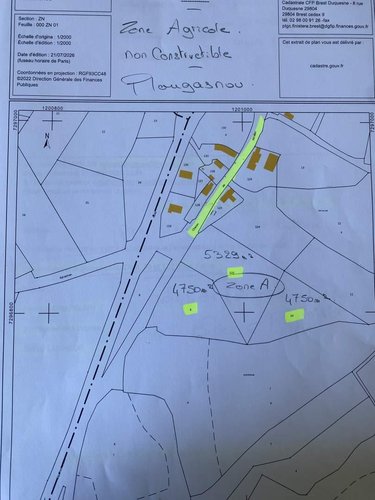 Terrains de loisirs bois etangs a vendre Plougasnou 29630 Finistère 14000 m2  7000 euros