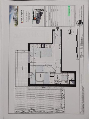 Location appartement Betton 35830 Ille-et-Vilaine 39 m2 2 pièces 477 euros