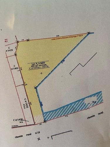 Terrain a batir a vendre Miniac-Morvan 35540 Ille-et-Vilaine 410 m2  69960 euros
