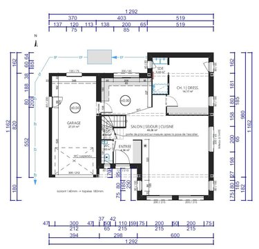 Location maison Cesson-Sévigné 35510 Ille-et-Vilaine 129 m2 6 pièces 1885 euros