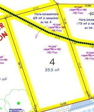 Terrain a batir a vendre Châteaubourg 35220 Ille-et-Vilaine 422 m2  116000 euros