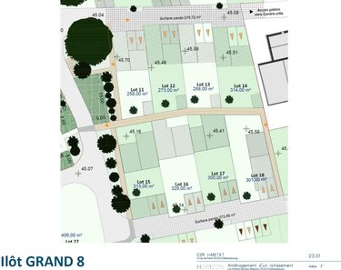 Terrain a batir a vendre Châteaubourg 35220 Ille-et-Vilaine 258 m2  69680 euros