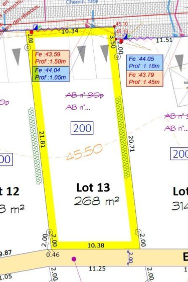 Terrain a batir a vendre Châteaubourg 35220 Ille-et-Vilaine 268 m2  69680 euros