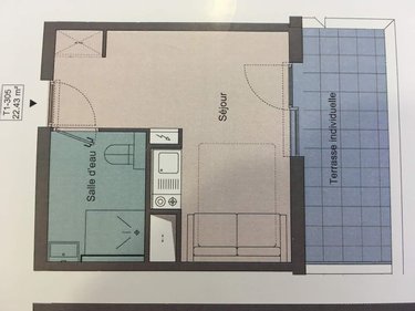 Appartement a vendre Cesson-Sévigné 35510 Ille-et-Vilaine 17 m2 1 pièce 136000 euros