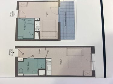 Appartement a vendre Cesson-Sévigné 35510 Ille-et-Vilaine 17 m2 1 pièce 136000 euros