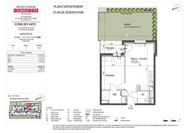 Appartement a vendre Bain-de-Bretagne 35470 Ille-et-Vilaine 40 m2 2 pièces 146000 euros
