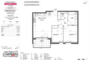 Appartement a vendre Bain-de-Bretagne 35470 Ille-et-Vilaine 40 m2 2 pièces 146000 euros