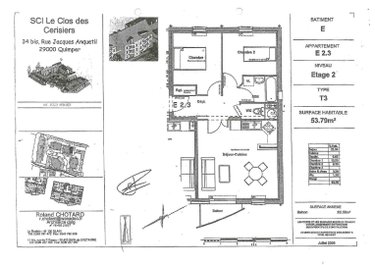 Appartement a vendre Bain-de-Bretagne 35470 Ille-et-Vilaine 54 m2 3 pièces 146000 euros
