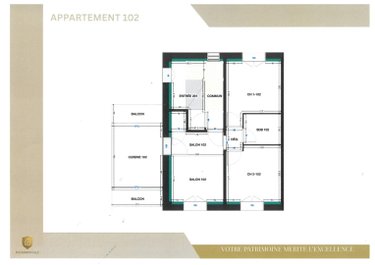 Appartement a vendre Tours 37000 Indre-et-Loire 44 m2 3 pièces 188280 euros