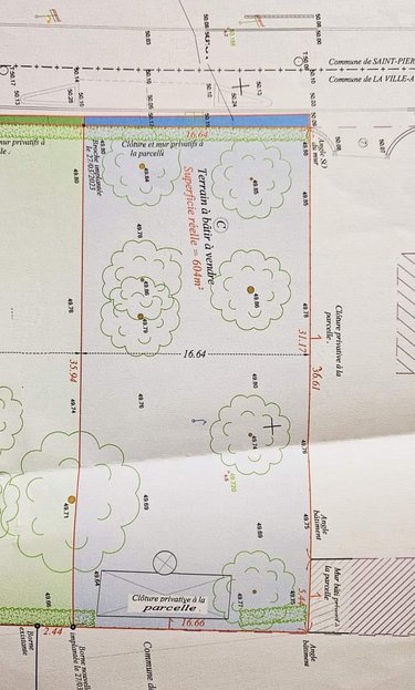 Terrain a batir a vendre La Ville-aux-Dames 37700 Indre-et-Loire 604 m2  94800 euros