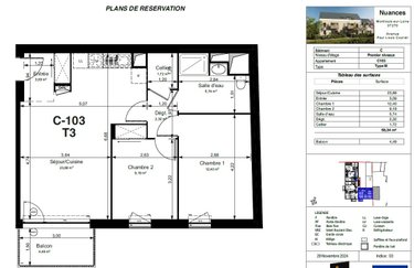 Appartement a vendre Montlouis-sur-Loire 37270 Indre-et-Loire 58 m2 2 pièces 238000 euros
