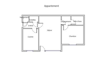 Appartement a vendre Cherbourg-en-Cotentin 50100 Manche 50 m2 2 pièces 110580 euros