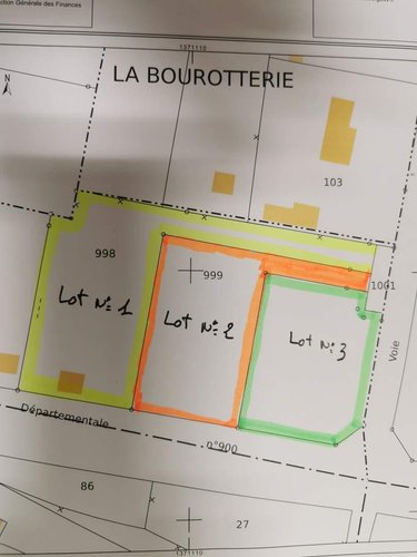 Terrain a batir a vendre Lessay 50430 Manche 1345 m2  89217 euros