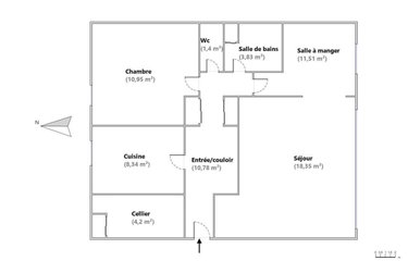 Appartement a vendre Rouen 76000 Seine-Maritime 69 m2  194250 euros