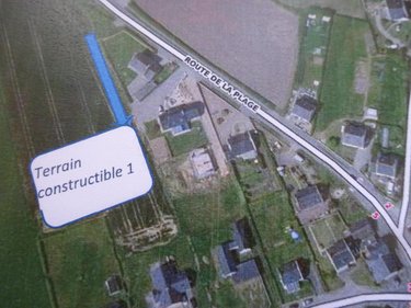 Terrain a batir a vendre Lampaul-Ploudalmézeau 29830 Finistère 627 m2  98584 euros