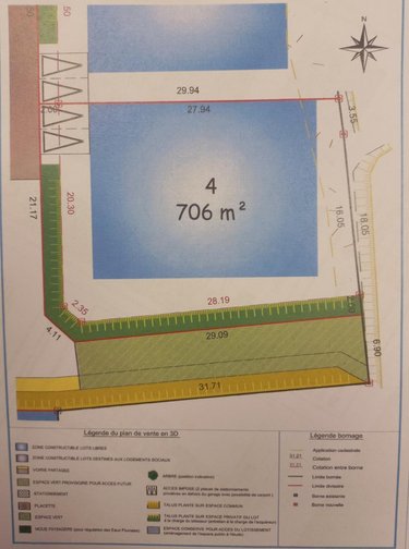 Terrain a batir a vendre Berné 56240 Morbihan 706 m2  39762 euros
