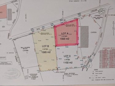 Terrain a batir a vendre Écauville 27110 Eure 1000 m2  38000 euros