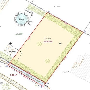 Terrain a batir a vendre Restinclières 34160 Hérault 439 m2  200000 euros