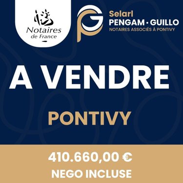 Maison a vendre Pontivy 56300 Morbihan 248 m2 7 pièces 410660 euros