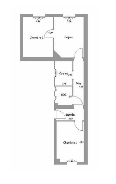Appartement a vendre La Garenne-Colombes 92250 Hauts-de-Seine 53 m2 3 pièces 315000 euros