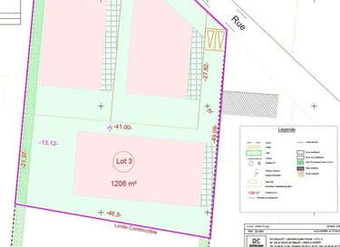 Terrain a batir a vendre Plozévet 29710 Finistère 1206 m2  60495 euros