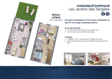 Maison a vendre Fontaine-Étoupefour 14790 Calvados 66 m2 3 pièces 196900 euros