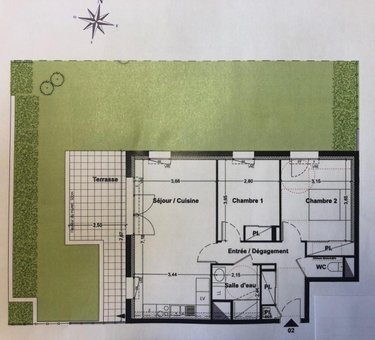 Location appartement Saint-Malo 35400 Ille-et-Vilaine 62 m2 3 pièces 737 euros