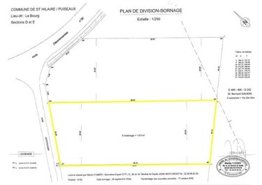 Terrain a batir a vendre Saint-Hilaire-sur-Puiseaux 45700 Loiret 1582 m2  39900 euros