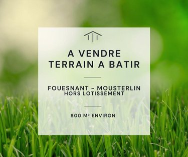 Terrain a batir a vendre Fouesnant 29170 Finistère 830 m2  209000 euros