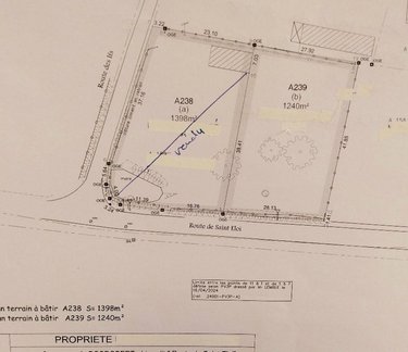 Terrain a batir a vendre Bosrobert 27800 Eure  53000 euros