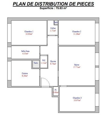 Appartement a vendre Quimper 29000 Finistère 75 m2 5 pièces 132500 euros
