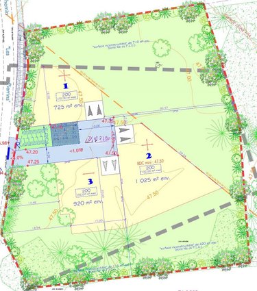 Terrain a batir a vendre Cesson-Sévigné 35510 Ille-et-Vilaine 1445 m2  313500 euros