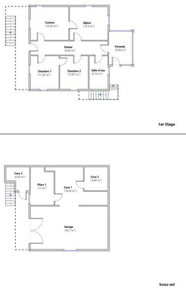 Maison a vendre Ydes 15210 Cantal 69 m2 4 pièces 100700 euros