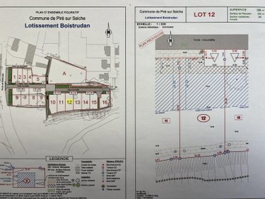 Terrain a batir a vendre Piré-Chancé 35150 Ille-et-Vilaine 398 m2  50626 euros