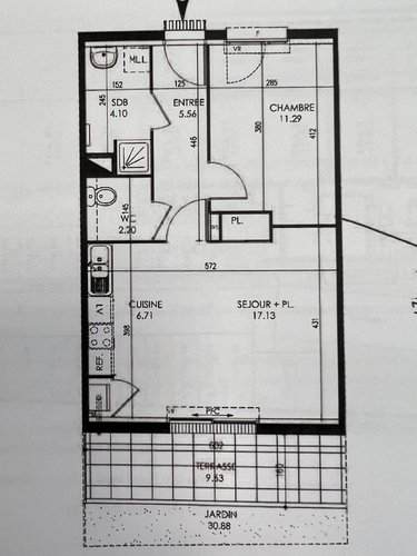 Appartement a vendre Noyal-sur-Vilaine 35530 Ille-et-Vilaine 46 m2 2 pièces 146240 euros