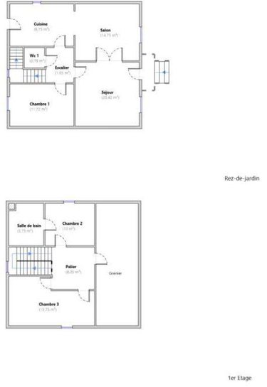 Maison a vendre Le Monteil 15240 Cantal 95 m2 5 pièces 95400 euros