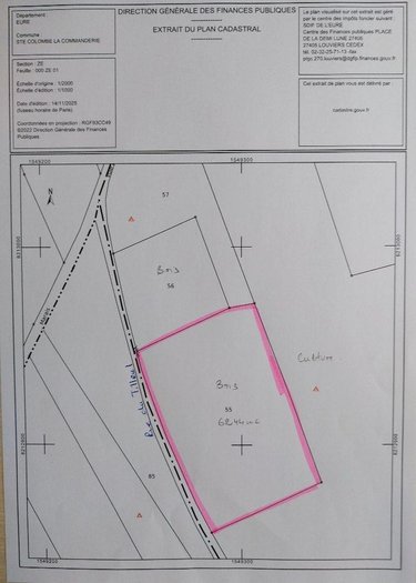 Terrains de loisirs bois etangs a vendre Sainte-Colombe-la-Commanderie 27110 Eure 6244 m2  7910 euros