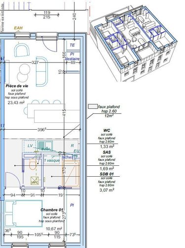 Appartement a vendre Angers 49000 Maine-et-Loire 40 m2 2 pièces 146720 euros