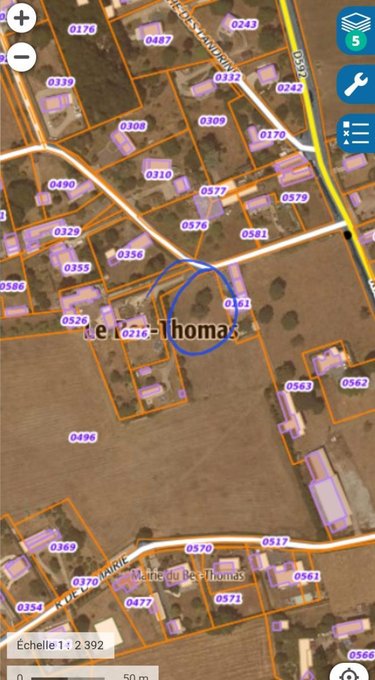 Terrain a batir a vendre Le Bec-Thomas 27370 Eure 1507 m2  68900 euros