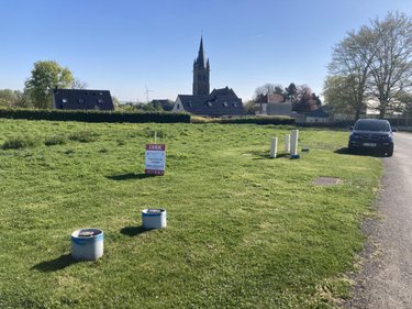 Terrain a batir a vendre Ervillers 62121 Pas-de-Calais 1059 m2  57100 euros