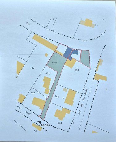 Terrain a batir a vendre Berric 56230 Morbihan 650 m2  74550 euros